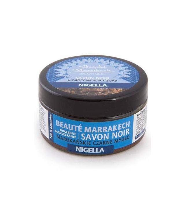 Beaute Marrakech Czarne mydło marokańskie Savon Noir z olejem z czarnuszki 100% Naturalne - 100 g - cena, opinie, skład