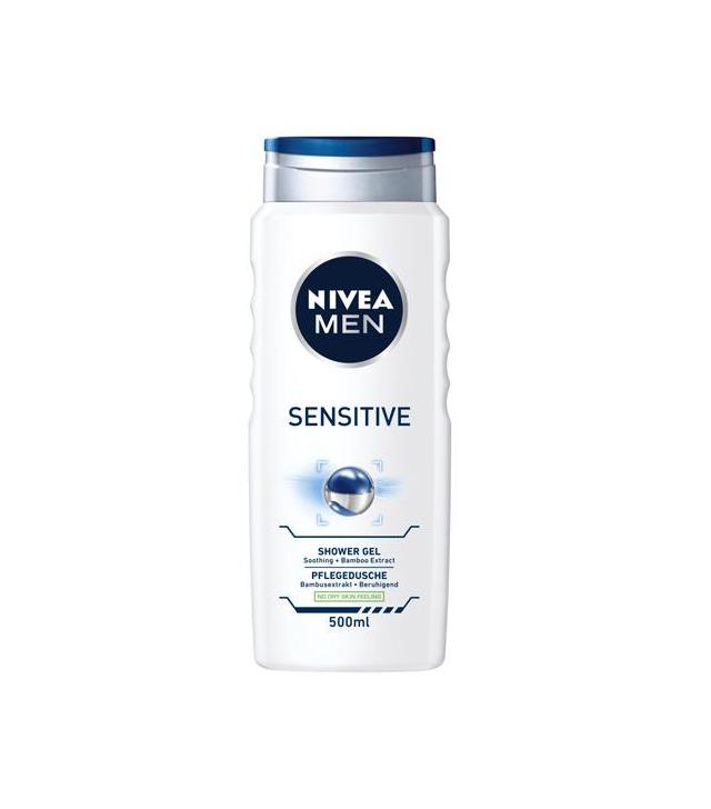 Nivea Men Sensitive Żel pod prysznic do ciała, twarzy i włosów - 500 ml - cena, opinie, właściwości