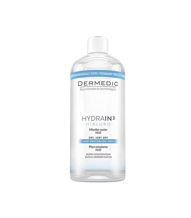 DERMEDIC HYDRAIN 3 HIALURO Płyn micelarny H2O - 500 ml - cena, opinie, skład