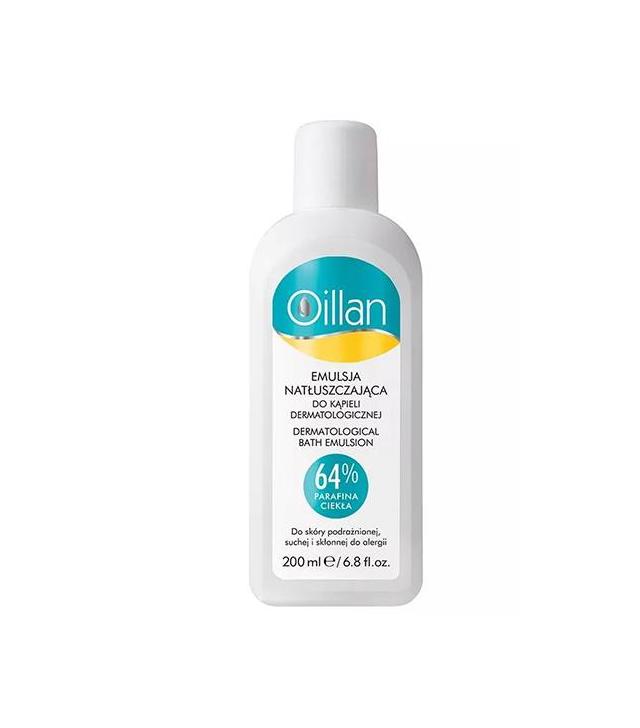 OILLAN MED+ Emulsja natłuszczająca do kąpieli dermatologicznej - 200 ml