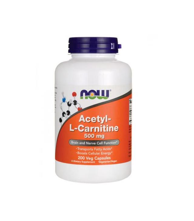 NOW FOODS Acetyl L-Carnitine 500 mg - 200 kaps.