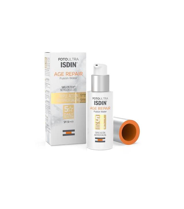 Fotoultra Isdin  Age Repair Fusion Water Krem do twarzy SPF 50 UVB UVA - 50 ml - cena, opinie, właściwości