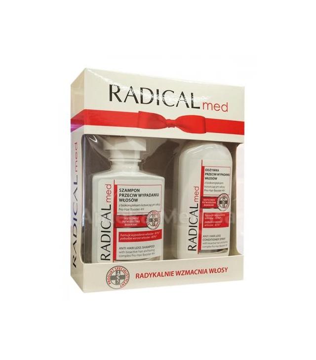 IDEEPHARM RADICAL MED ZESTAW Szampon przeciw wypadaniu włosów - 300 ml + Odżywka przeciw wypadaniu włosów - 200 ml