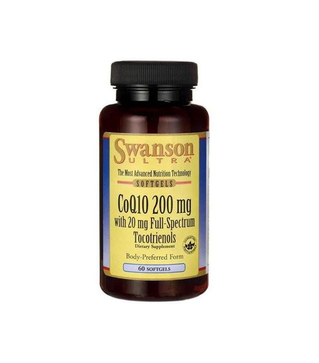 SWANSON Koenzym Q10 200 mg z Tokotrienolami 20 mg - 60 kaps. - cena, dawkowanie