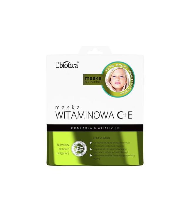 LBIOTICA Maska witaminowa C+E na tkaninie - 23 ml