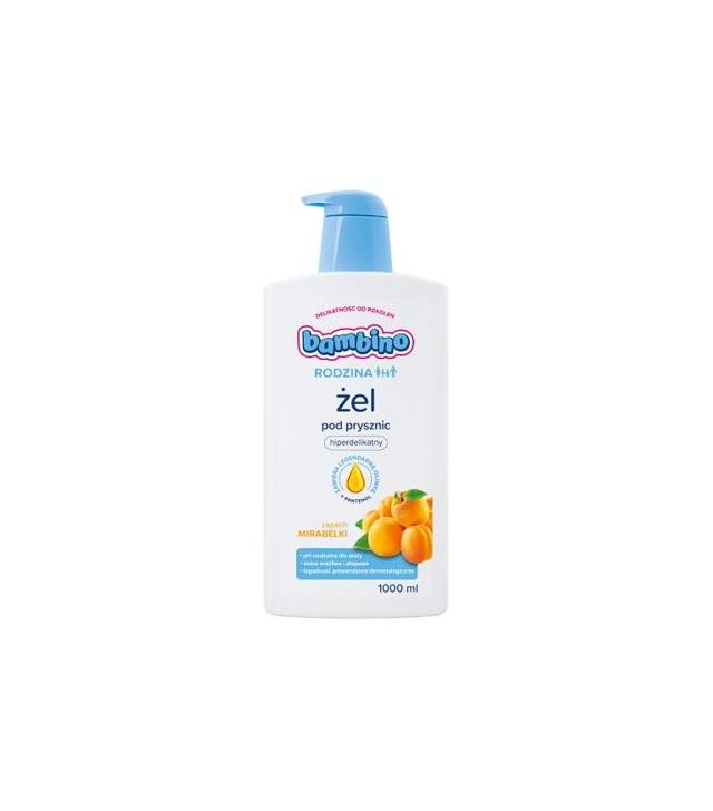 BAMBINO RODZINA Żel pod prysznic zapach mirabelki - 1000 ml - cena, opinie, właściwości