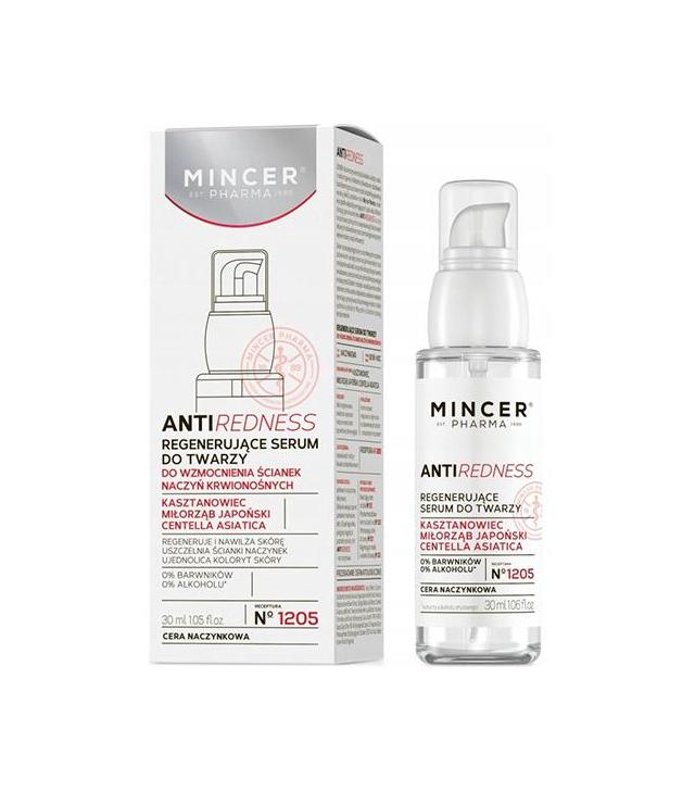 Mincer Pharma Anti Redness N°1205 Regenerujące serum do twarzy - 30 ml - cena, wskazania, stosowanie