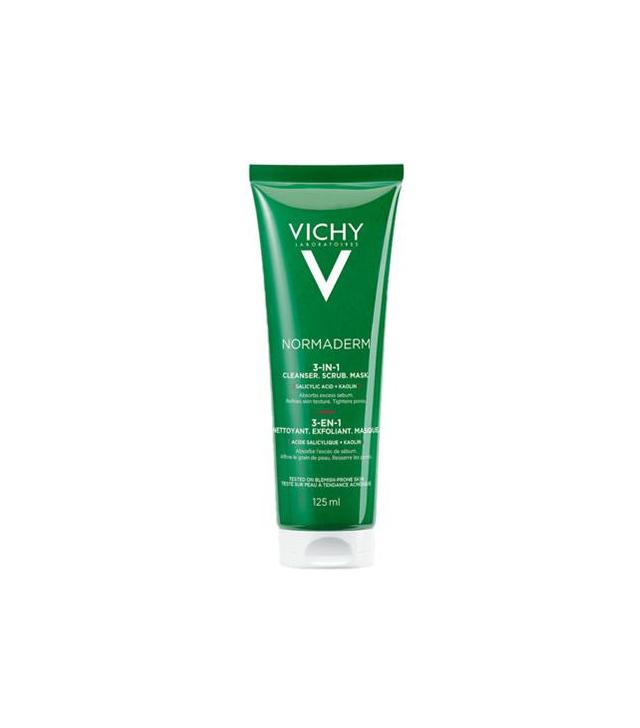 Vichy Normaderm 3w1 Oczyszczenie Peeling Maska, 125 ml