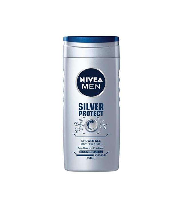Nivea Men Silver Protect Żel pod prysznic do ciała, twarzy i włosów, 250 ml