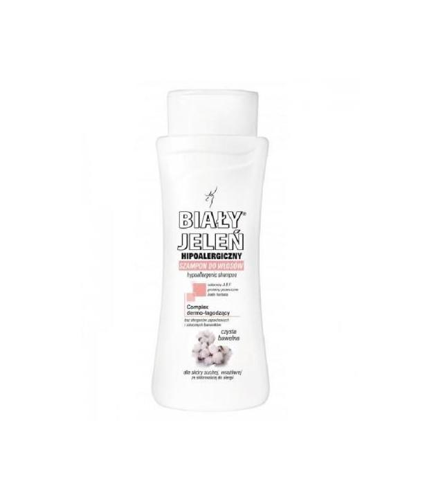 BIAŁY JELEŃ Hipoalergiczny szampon z czystą bawełną -300 ml