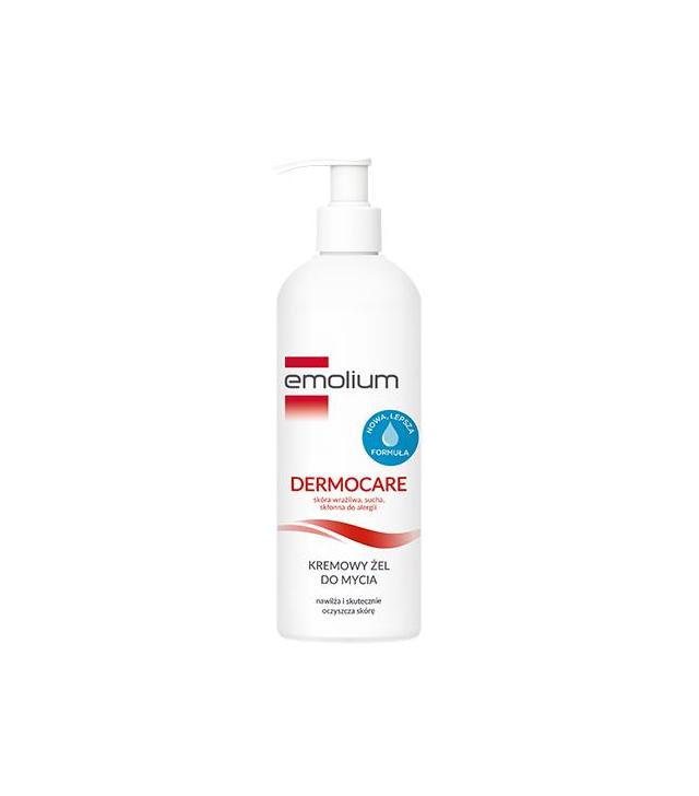 Emolium Dermocare Kremowy żel do mycia do skóry wrażliwej, suchej, skłonnej do alergii, 400 ml