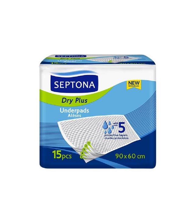 Septona Dry Plus Underpads Podkłady 90 x 60,15 szt., cena, opinie, stosowanie