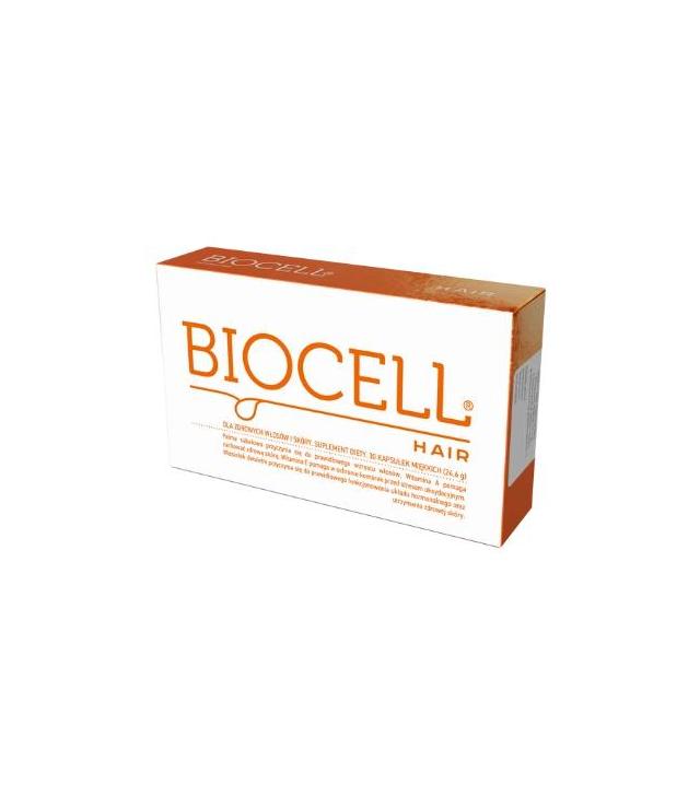 Biocell Hair, 30 kaps., cena, opinie, właściwości