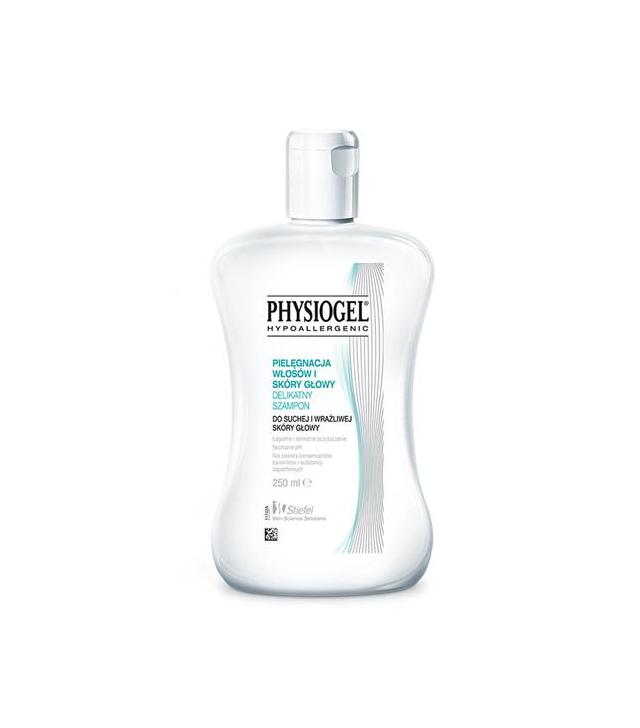 PHYSIOGEL Szampon hipoalergiczny do włosów- 250 ml Do skóry suchej i wrażliwej - cena, opinie, właściwości