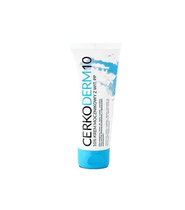 CERKODERM10 10% Krem mocznikowy - 75 ml - krem intensywnie nawilżający i wygładzający - cena, dawkowanie