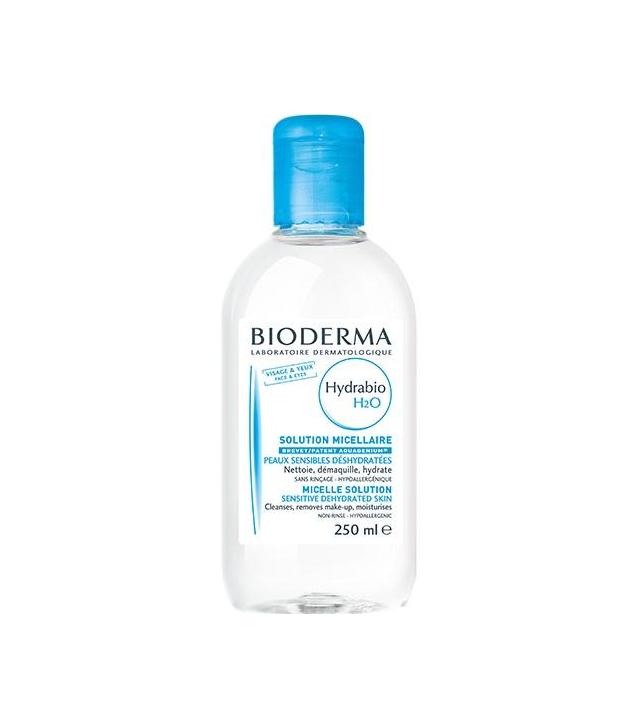 BIODERMA HYDRABIO H20 Nawilżający płyn micelarny do oczyszczania twarzy i zmywania makijażu - 250 ml