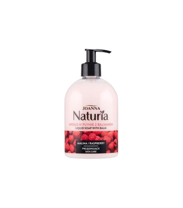 Joanna Naturia Mydło w płynie z balsamem Malina - 500 ml Do mycia rąk - cena, opinie, stosowanie