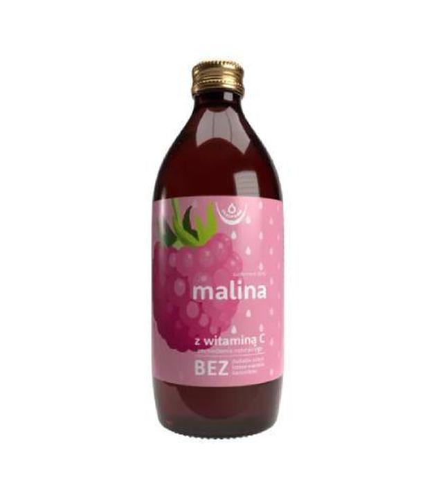 OLEOFARM Sok z owoców maliny z naturalną witaminą C, 500 ml - ważny do 2025-09-30