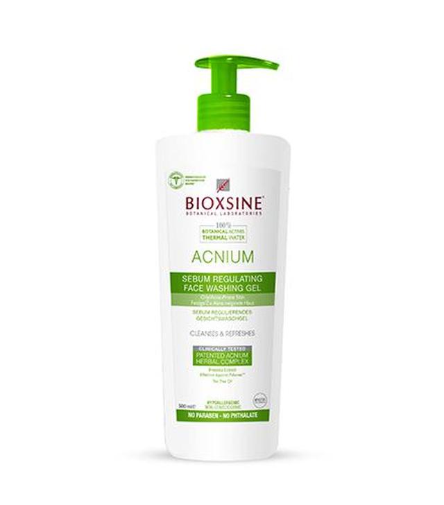 Bioxsine Acnium Żel do mycia twarzy regulujący sebum, 500 ml