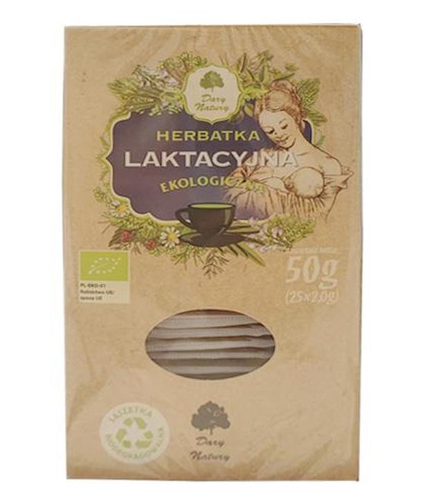 DARY NATURY Herbatka laktacyjna, 25 sasz., cena, wskazania, właściwości
