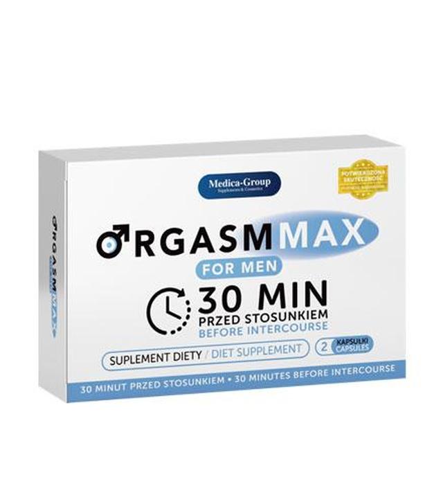 Orgasm Max for Men - 2 kaps. - Szybka i mocna erekcja - cena, opinie, wskazania