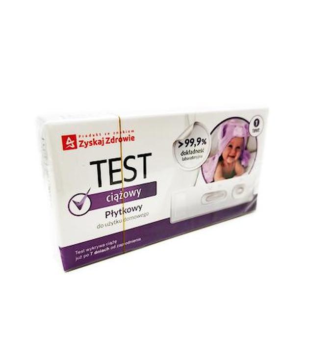 ZYSKAJ ZDROWIE Test ciążowy płytkowy - 1 szt.  - cena, opinie, sposób użycia