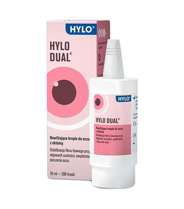 HYLO-DUAL Nawilżające krople do oczu z ektoiną, 10 ml