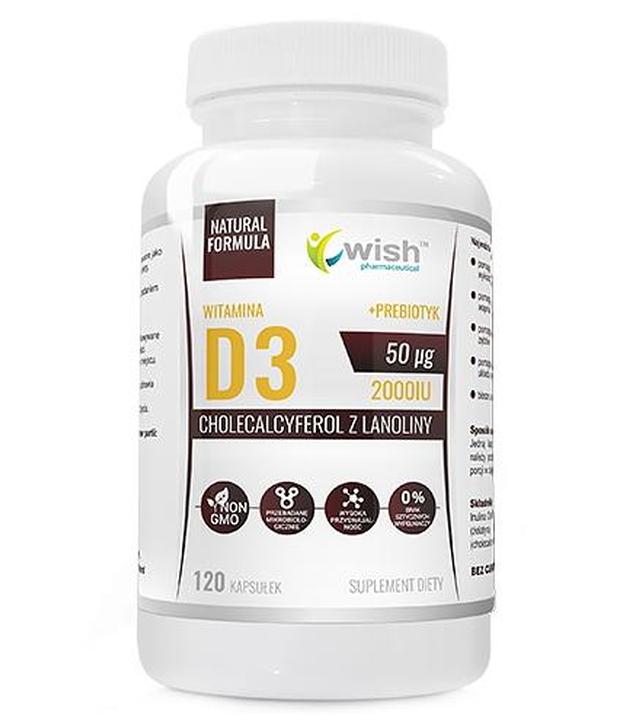 Wish Witamina D3 - 120 kaps. - cena, opinie, właściwości - ważny do 2025-10-31