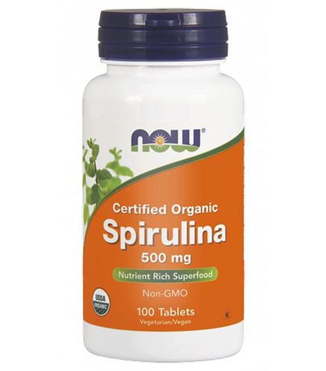 Now Foods Spirulina 500 mg, 100 tabl., cena, opinie, wskazania