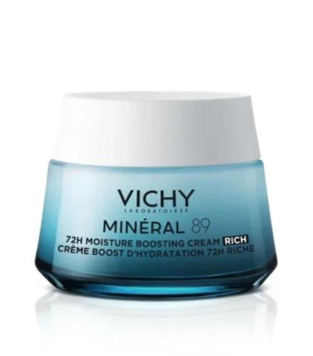 Vichy Mineral 89 Krem nawilżająco-odbudowujący 72H bogaty, 50 ml