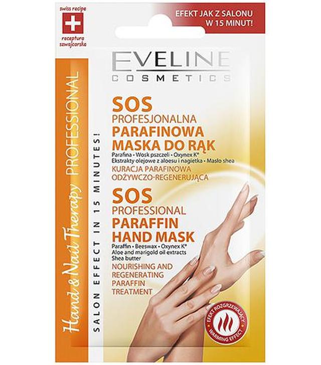 Eveline Cosmetics Hand&Naill Therapy Professional SOS Maska do rąk parafinowa, 7 ml, cena, opinie, skład