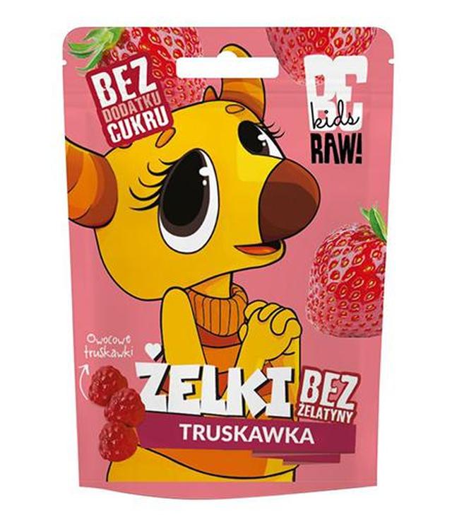 BeRAW Kids Żelki Truskawka, 35 g - ważny do 2025-10-31