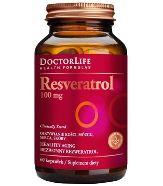 Docotr Life Resveratrol 100 mg - 60 kaps. - cena, opinie, składniki