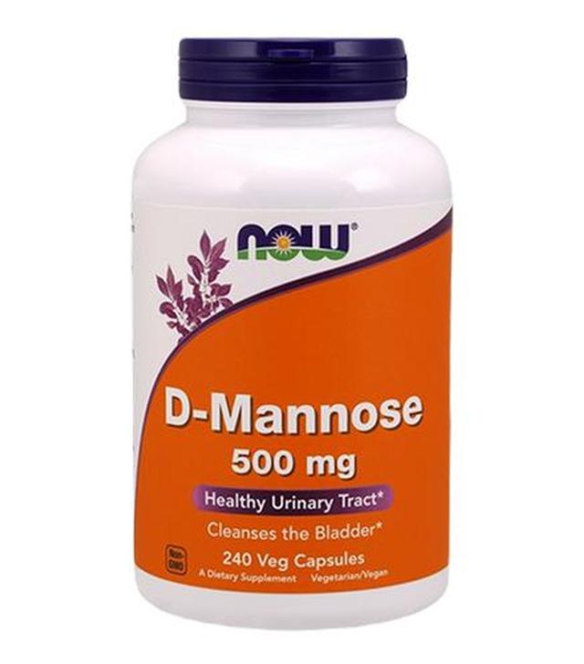 Now Foods D-Mannose, 240 kaps., cena, opinie, właściwości