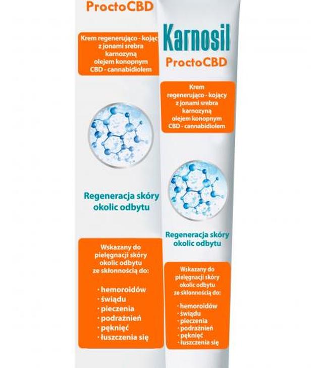 Karnosil, Procto CBD Krem regenerująco-kojący, 50 ml