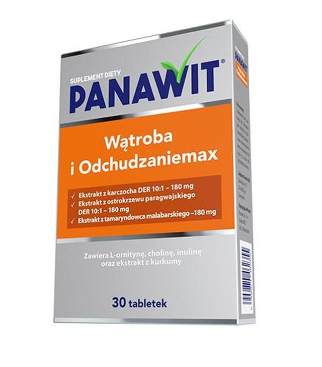 Panawit Wątroba i Odchudzaniemax 30 tabletek - ważny do 2024-06-24