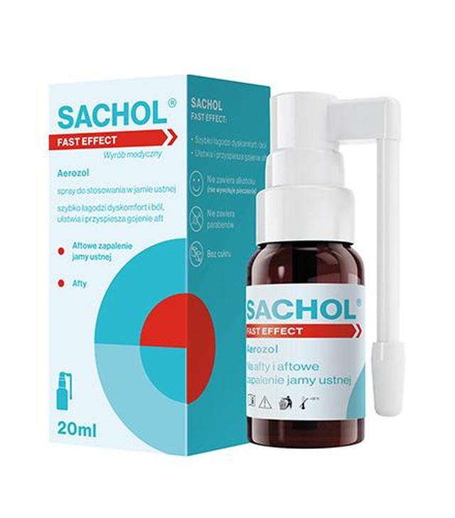 Sachol Fast Effect, aerozol, butelka 20 ml