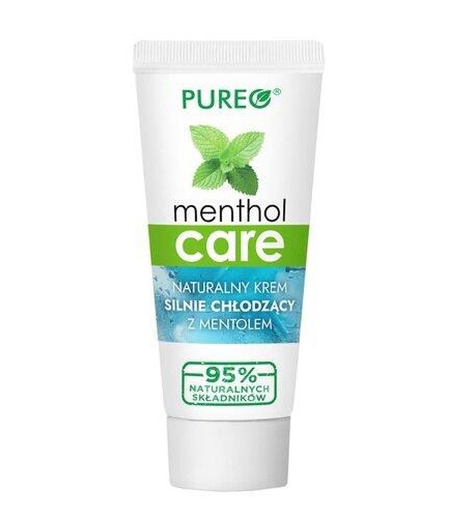 PUREO MentholCare Naturalny Krem silnie chłodzący z mentolem, 100 g