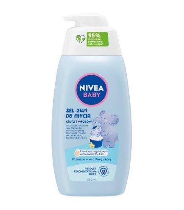 NIVEA BABY Żel 2w1 do mycia ciała i włosów, 500 ml