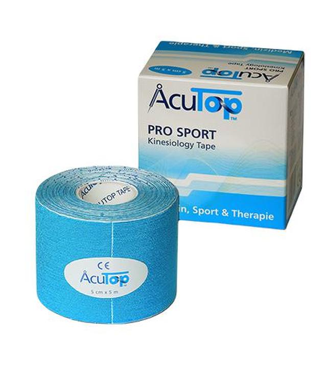 AcuTop Pro Sport Tape 5 cm x 5 m niebieski, 1 szt., cena, wskazania, właściowości