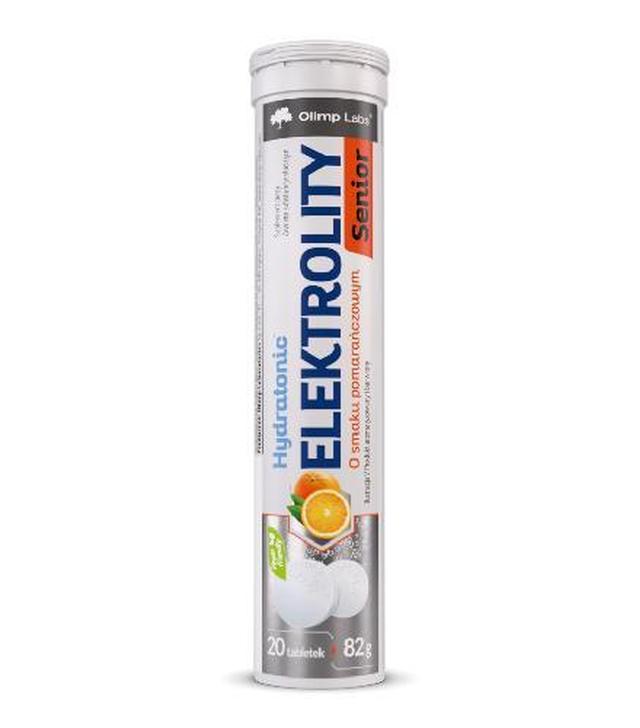 Olimp Hydratonic Elektrolity Senior, smak pomarańczowy, tabletki musujące, 20 sztuk