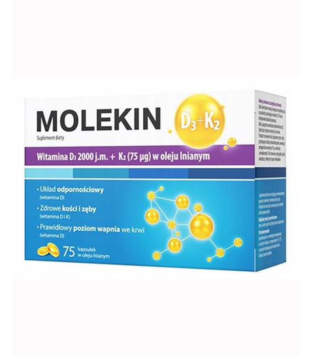 Molekin D3 + K2, 75 kaps.