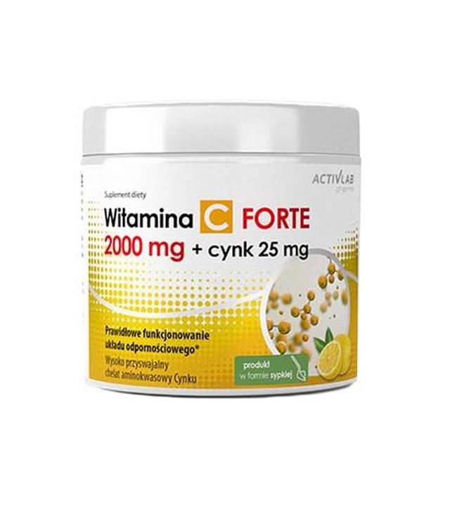 Activlab Witamina C Forte 2000 mg + Cynk 25 mg - 500 g - cena, opinie, wskazania