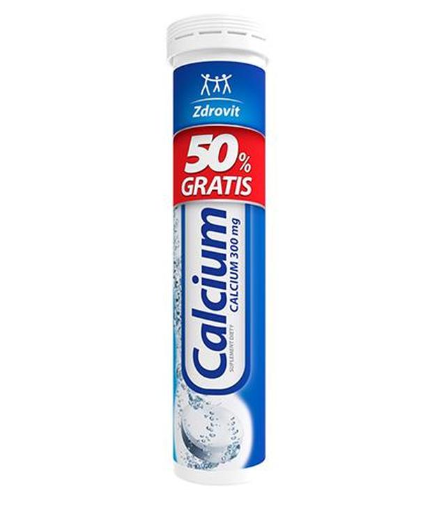 Zdrovit Calcium Tabletki musujące o smaku cytrynowym - 20 tabl. mus. - cena, opinie, właściwości