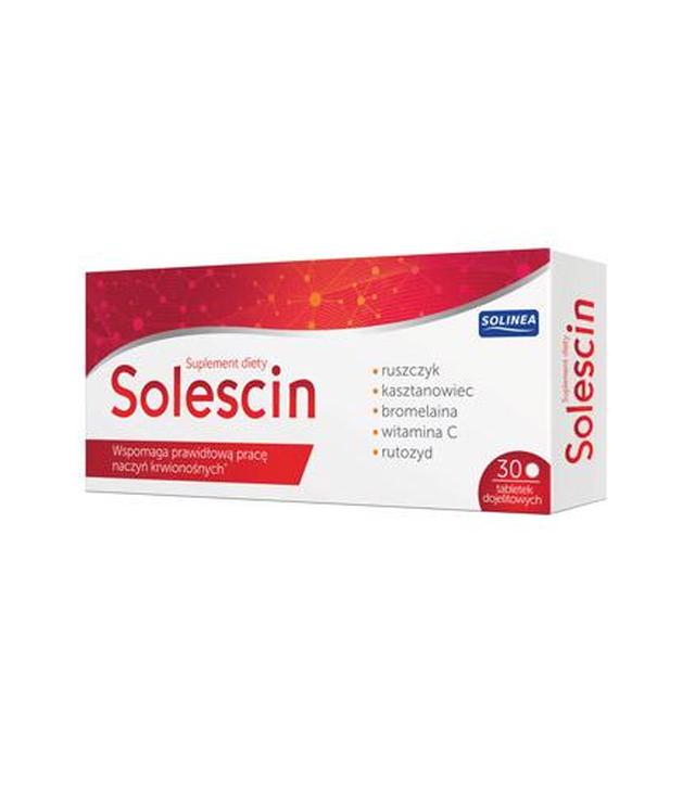 Solescin - 30 tabl. Na naczynia krwionośne - cena, opinie, właściwości