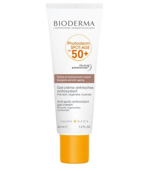 Bioderma Photoderm Spot Age SPF 50+ Antyoksydacyjny Krem przeciw przebarwieniom, 40 ml - cena, opinie, skład