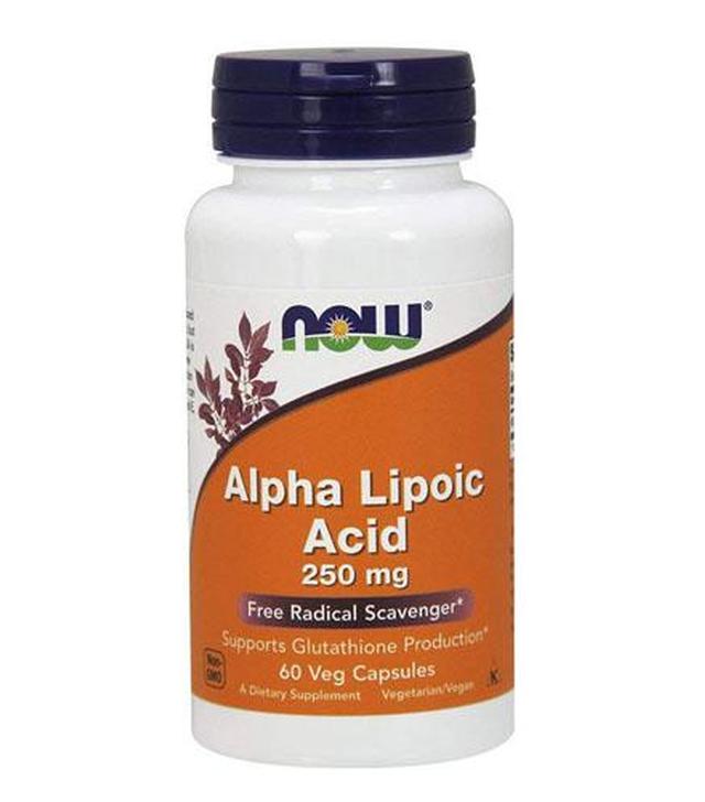Now Foods Alpha Lipoic Acid 250 mg - 60 kaps. - cena, opinie, właściwości