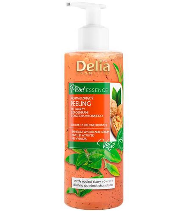 Delia Cosmetics Plant Essence Normalizujący peeling do twarzy z drobinkami z orzecha włoskiego - 200 ml - cena, opinie, stosowanie