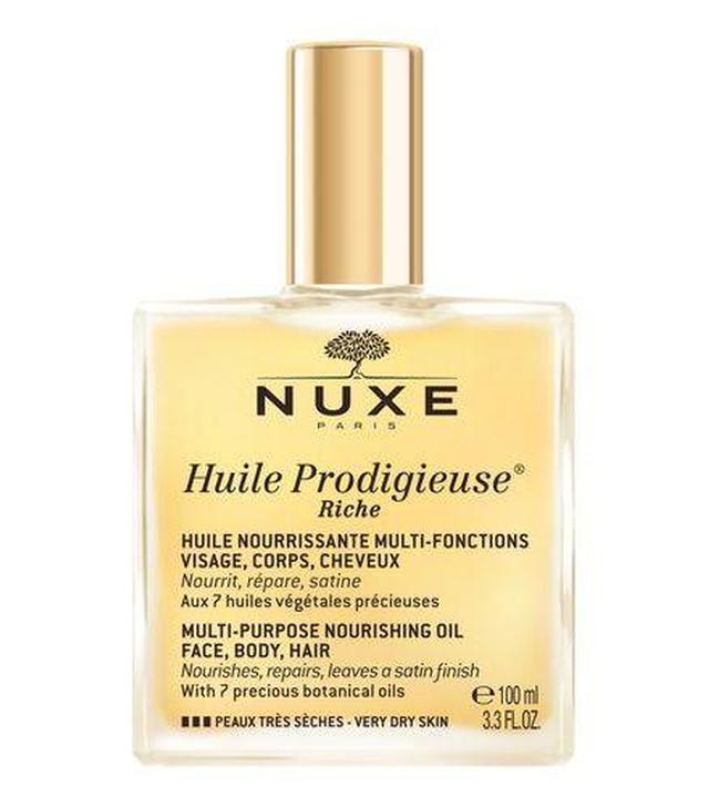 NUXE Huile Prodigieuse® Riche Odżywiający olejek o wielu zastosowaniach, 100 ml