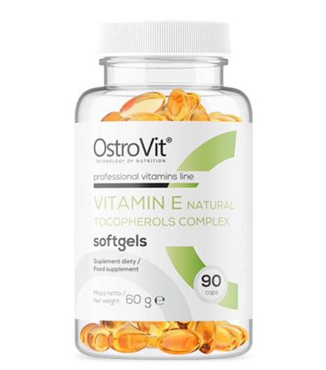 OstroVit Vitamin E Natural Tocopherols Complex - 90 kaps. - cena, opinie, właściwości